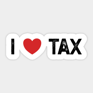 I Love Tax Sticker